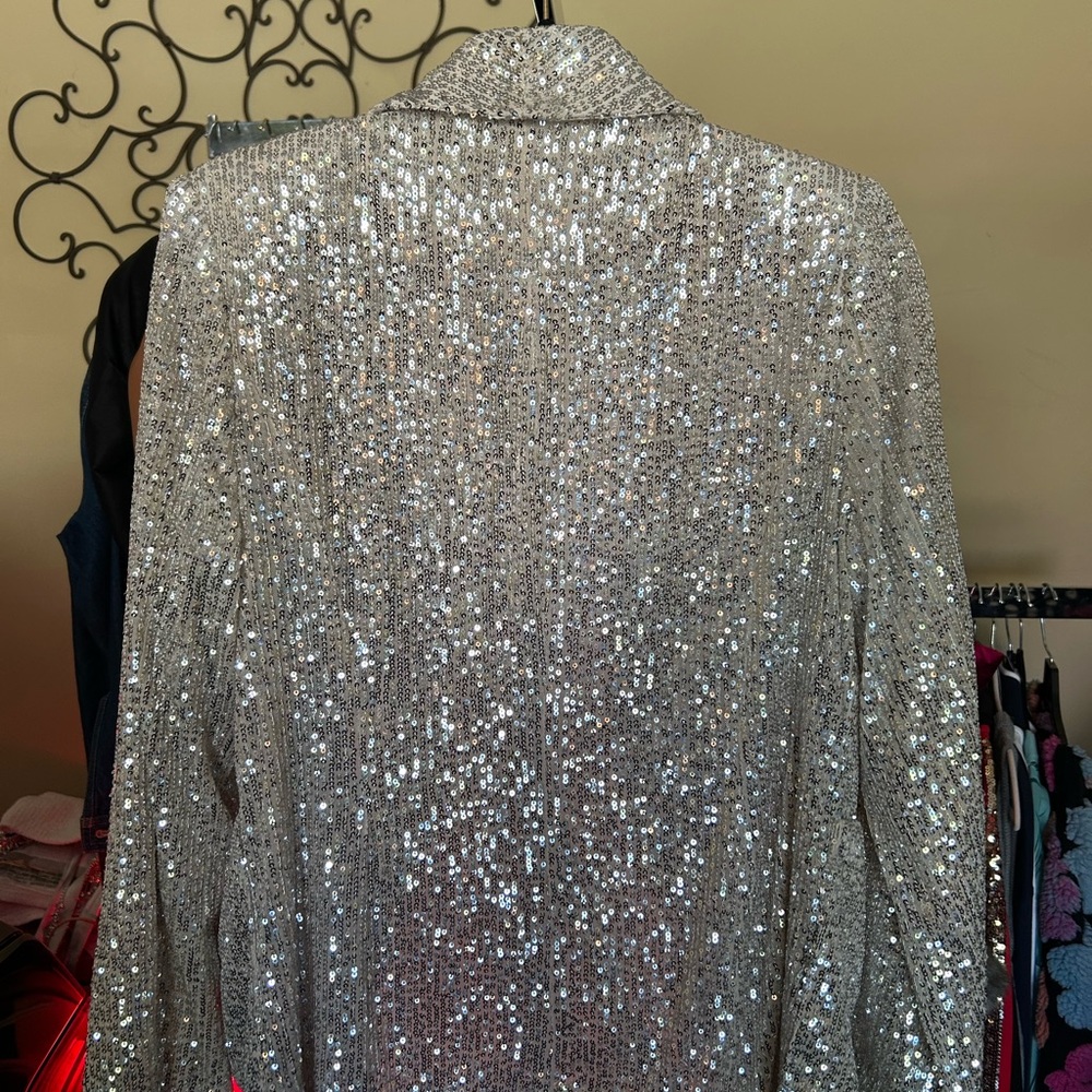 Sequin Blazer Jacket - image 2